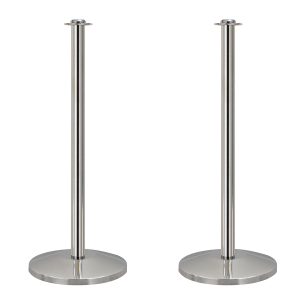 QueueWay® Economy Post and Rope Barrier - Set of 2