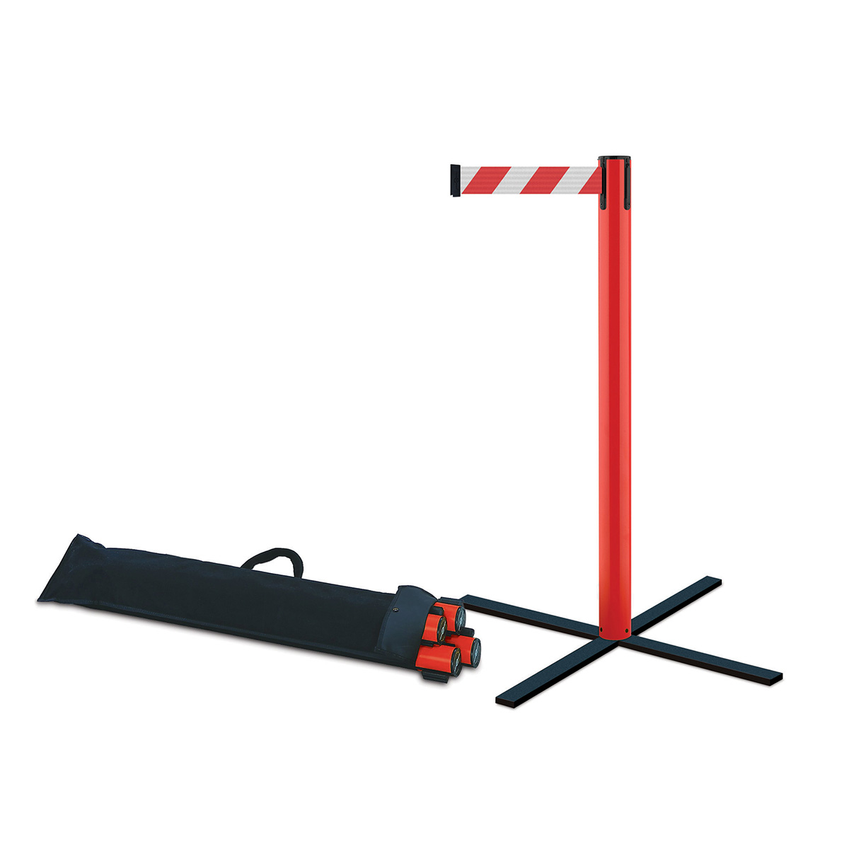 Tensabarrier® Stowaway Post Kit with Fold Up Base - Pack of Four