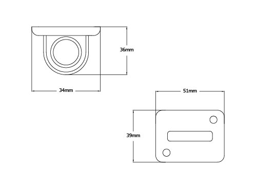 Lawrence Wall Receiver Hook Loop for Post and Rope Barrier