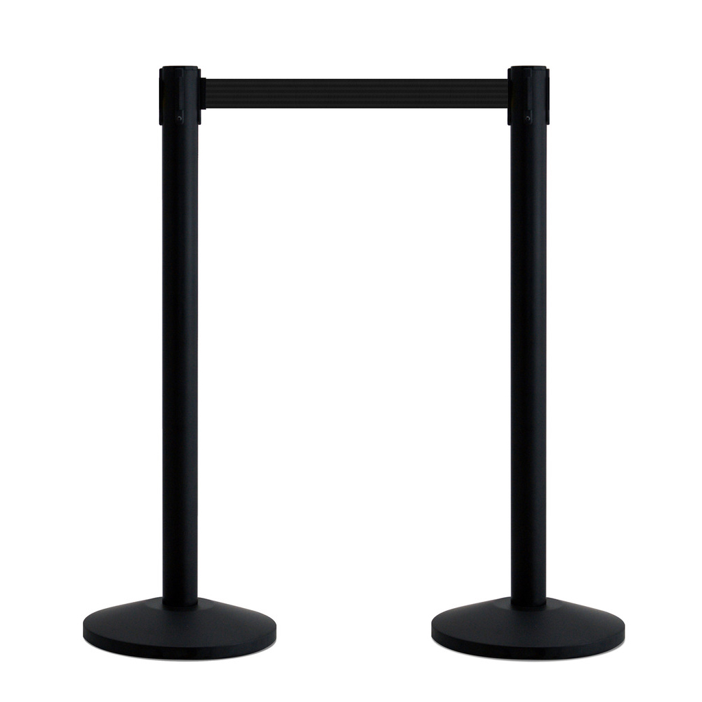 QueueWay® Economy Retractable Stanchions Twin Pack