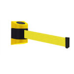 Tensabarrier Midi Wall Unit in Yellow with Yellow Webbing