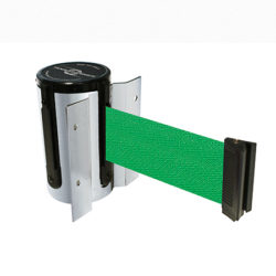 2.5 Width 13 Length Chevron Green and White Belt 38 Height 16 Length Recycled Rubber Tensabarrier 886-35-MAX-NO-D2X-C Post Yellow 