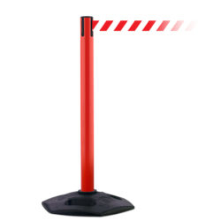 Plastic Blue 38 Height Tensabarrier 885-23-MAX-NO-D3X-C Post 2.5 Wide 16 Length 13 Length Chevron Red and White Belt Plastic Blue 38 Height Tensabarrier 885-23-MAX-NO-D3X-C Post 2.5 Wide 16 Length 13 Length Chevron Red and White Belt